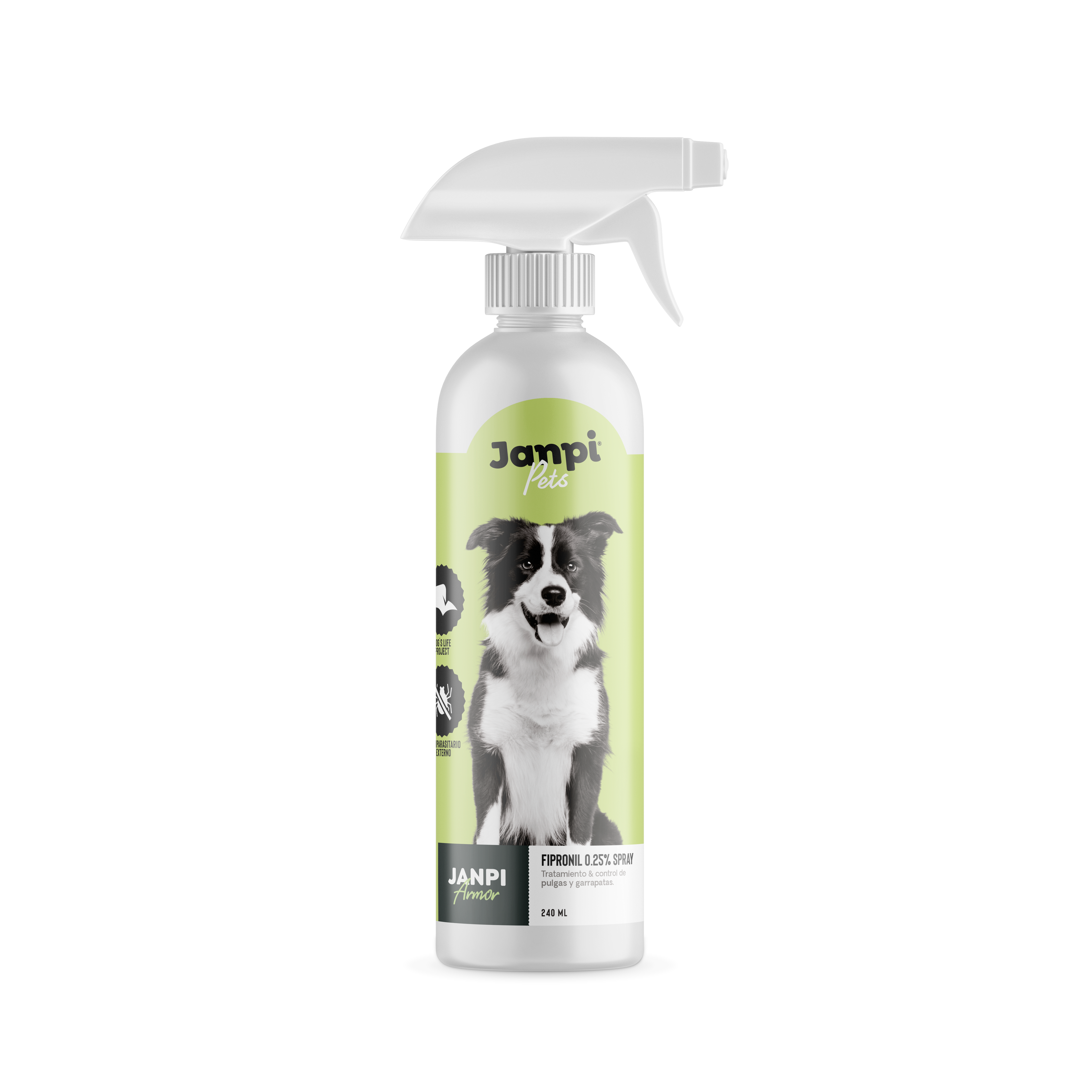 Spray Antiparasitario, Fipronil 0.25% - Janpi Armor - 240ml
